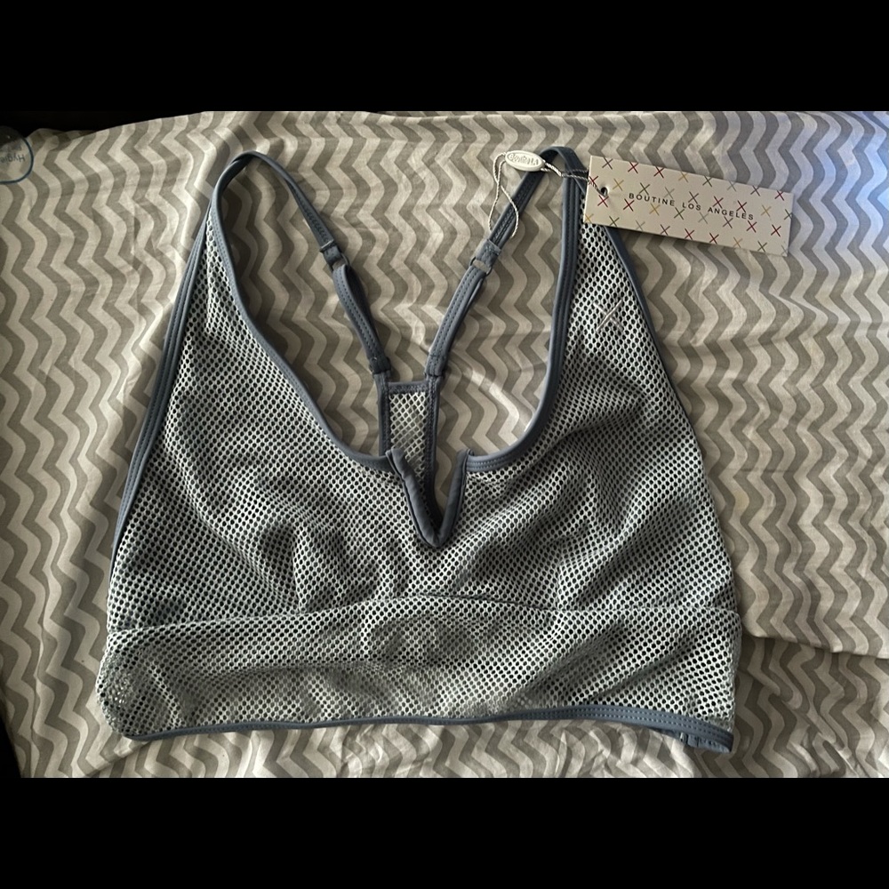 NWT Boutine LA Slate Blue Pacific Set swim top